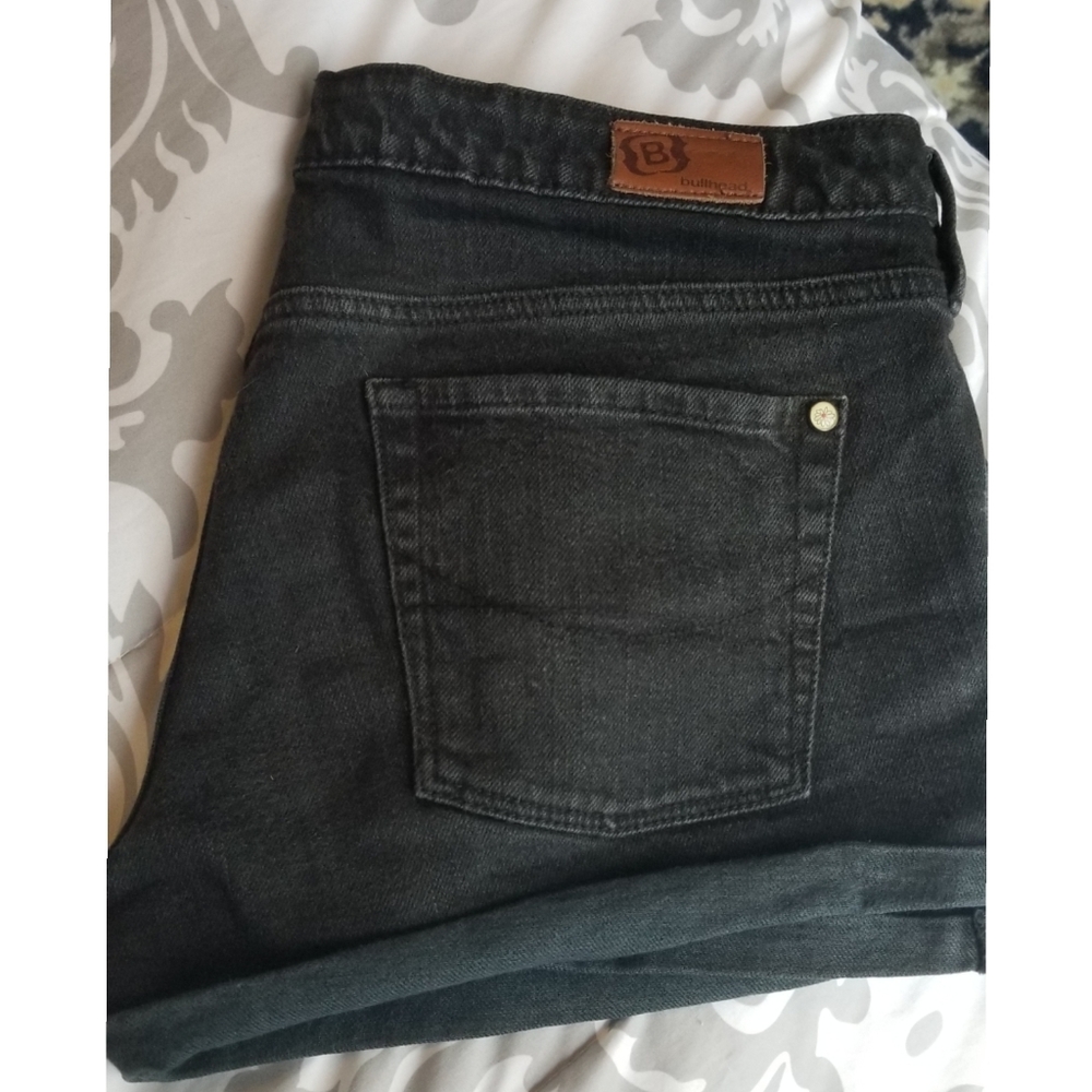 Black Jean Shorts
